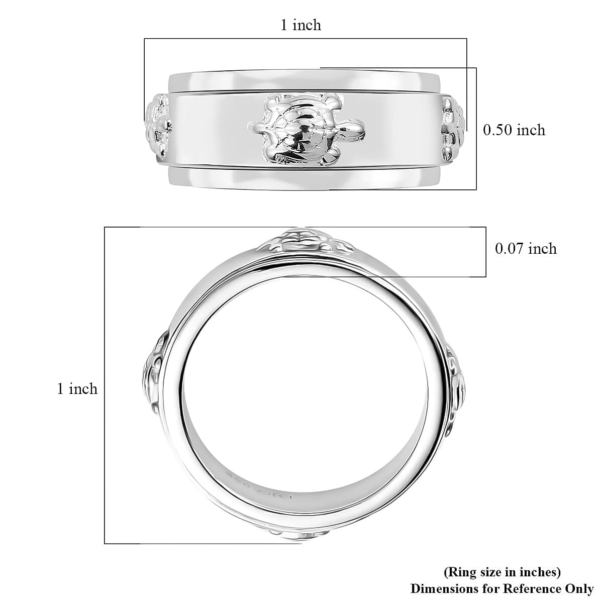 Spinner Band Zodiac Rings 925 Sterling Silver - Handmade Animal Womens Men Stress Relief Rings Her - Statement Jewelry - Engagement, Wedding, Anniversary - Birthday Christmas Gifts for Womens - Image 8