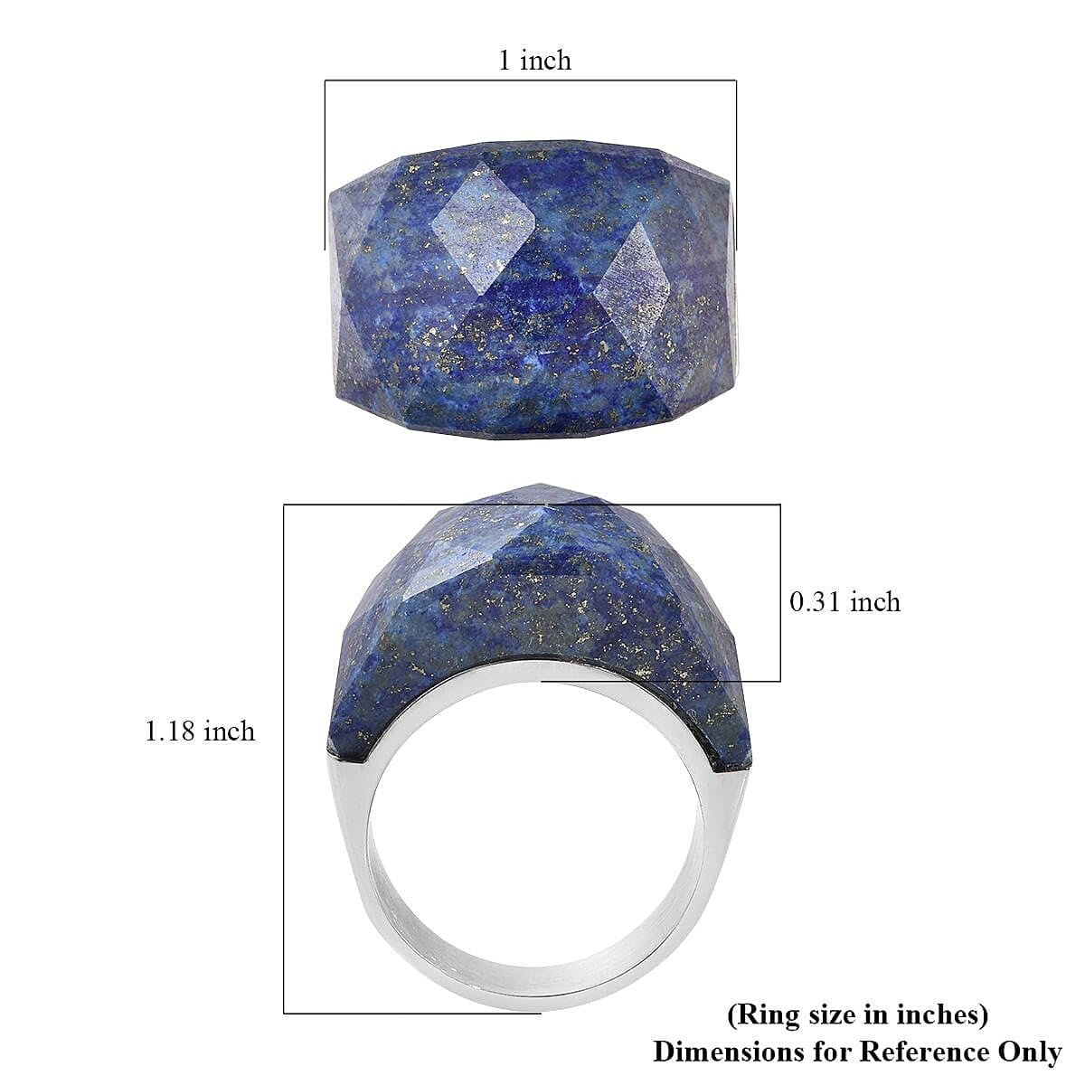 Statement Cocktail Ring for Women Men - Stainless Steel Rings for Women - Cute Boho Women Necklaces Her Statement Jewelry - Engagement, Wedding, Anniversary - Birthday Christmas Gifts for Women - Image 6