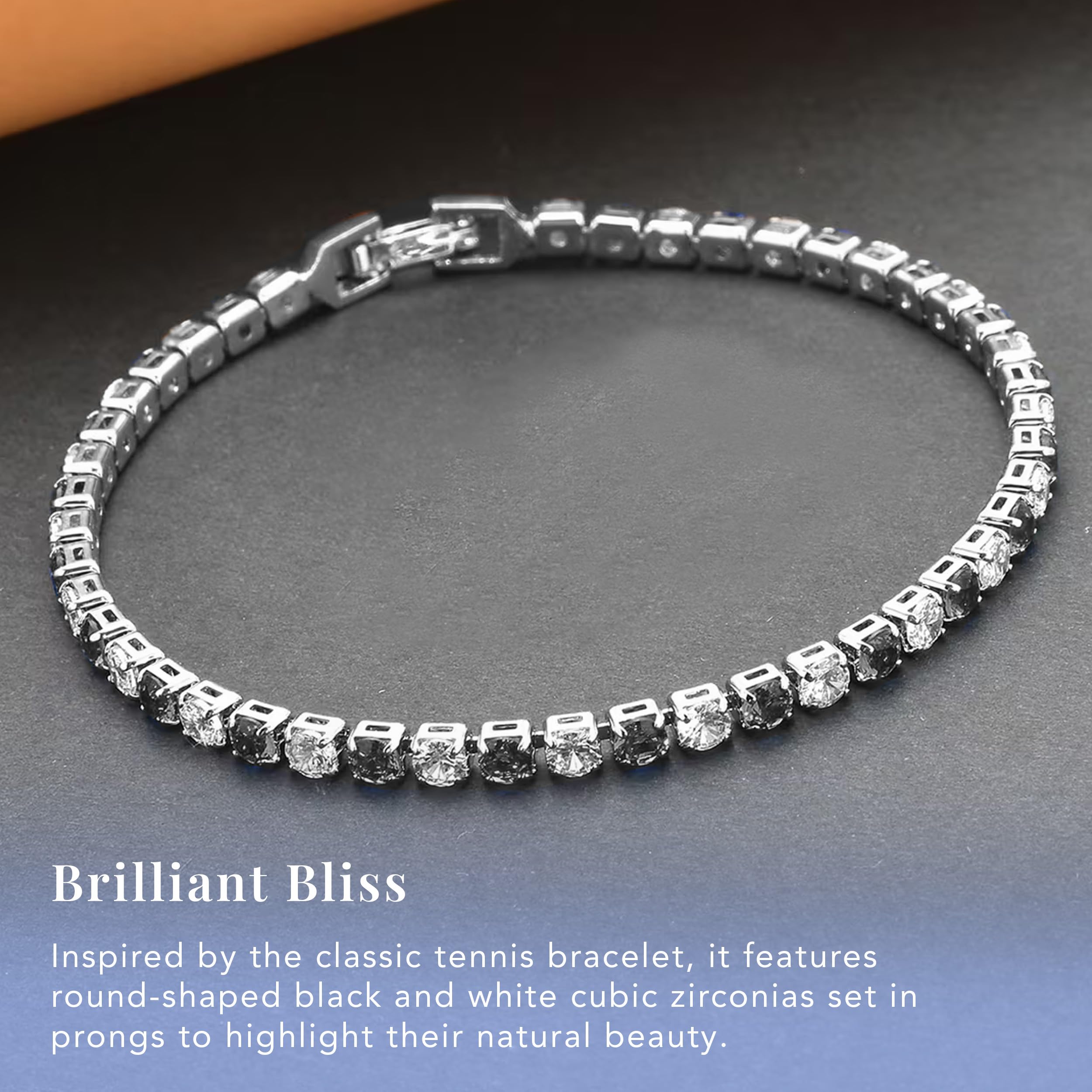 Tennis Bracelets for Women - Cubic Zirconia Bracelet for Women - Dainty Cute Fashion Womens Bracelets CZ Jewelry - 8" Inches Birthday Christmas Gifts - Image 4