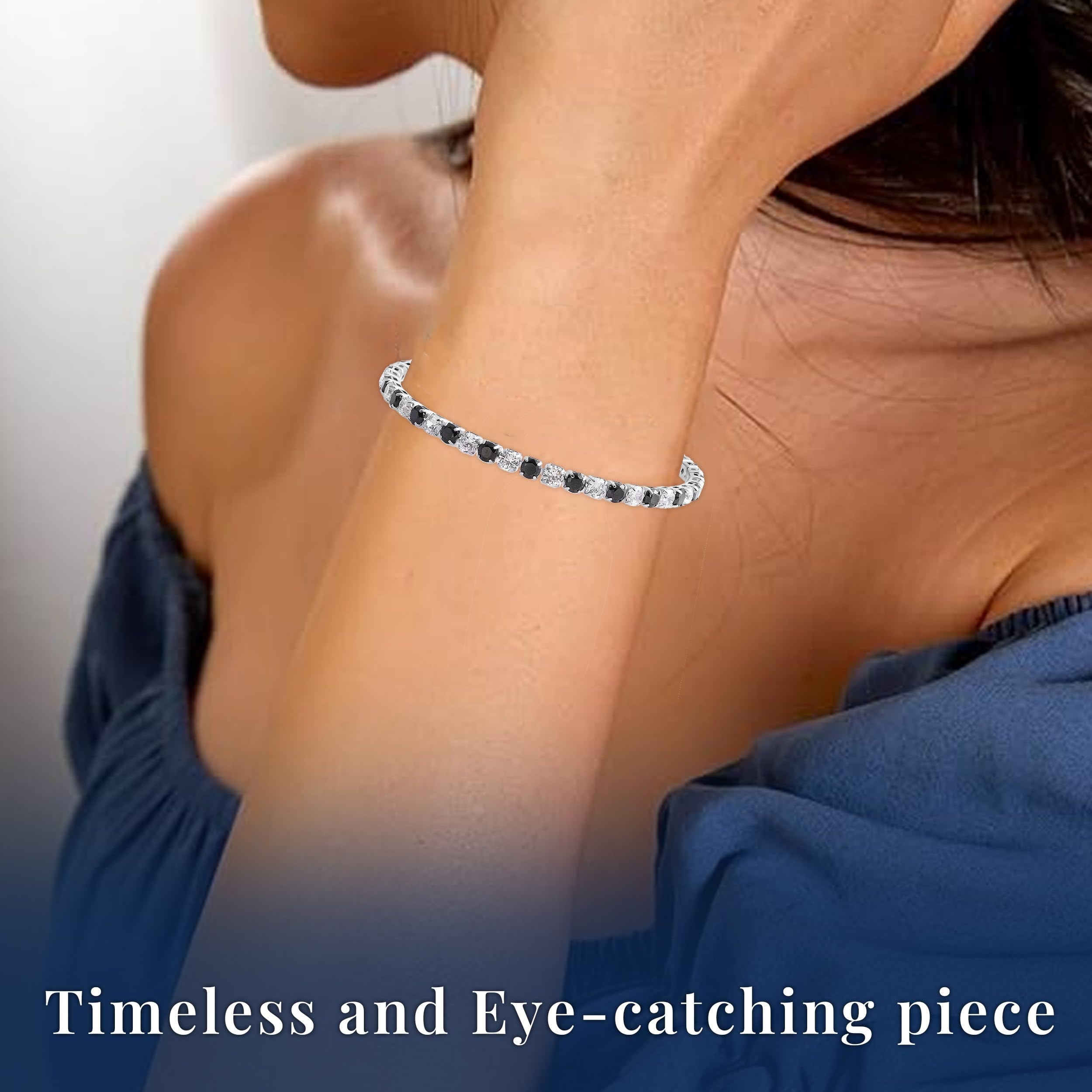 Tennis Bracelets for Women - Cubic Zirconia Bracelet for Women - Dainty Cute Fashion Womens Bracelets CZ Jewelry - 8" Inches Birthday Christmas Gifts - Image 6