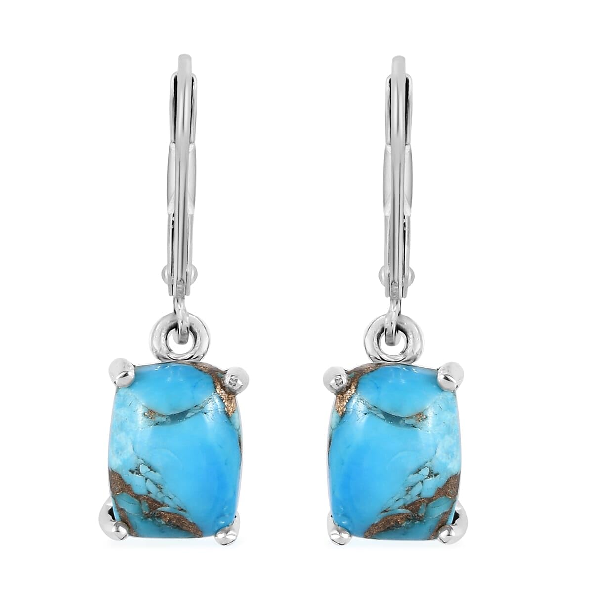 Turquoise 925 Sterling Silver Dangle Drop Earrings for Women Jewelry Ct 2.05 Birthday Christmas Gifts for Women
