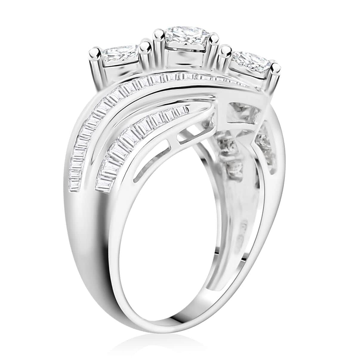 White Diamond Round 10K White Gold Ring for Women Jewelry Birthday Christmas Gifts Size 7 Ct 2 - Image 4