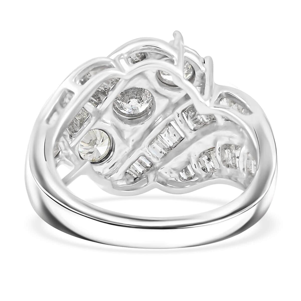 White Diamond Round 10K White Gold Ring for Women Jewelry Birthday Christmas Gifts Size 7 Ct 2 - Image 5